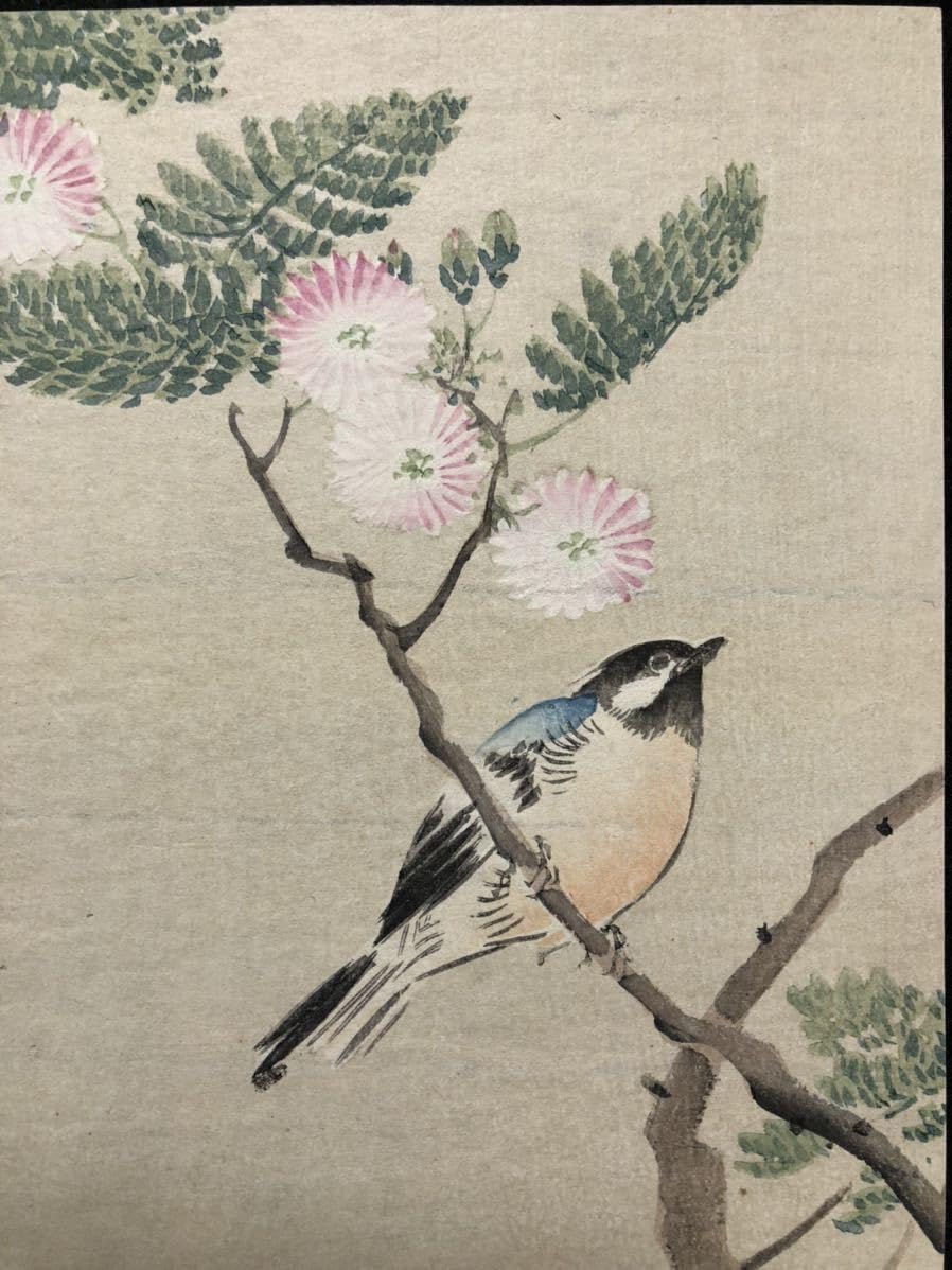 【真作】掛軸　松村景文　花鳥図　三幅対　日本画風　時代物　合箱入　T76 真作】掛軸 松村景文 花鳥図 三幅対 日本画風 時代物 合箱入 T76