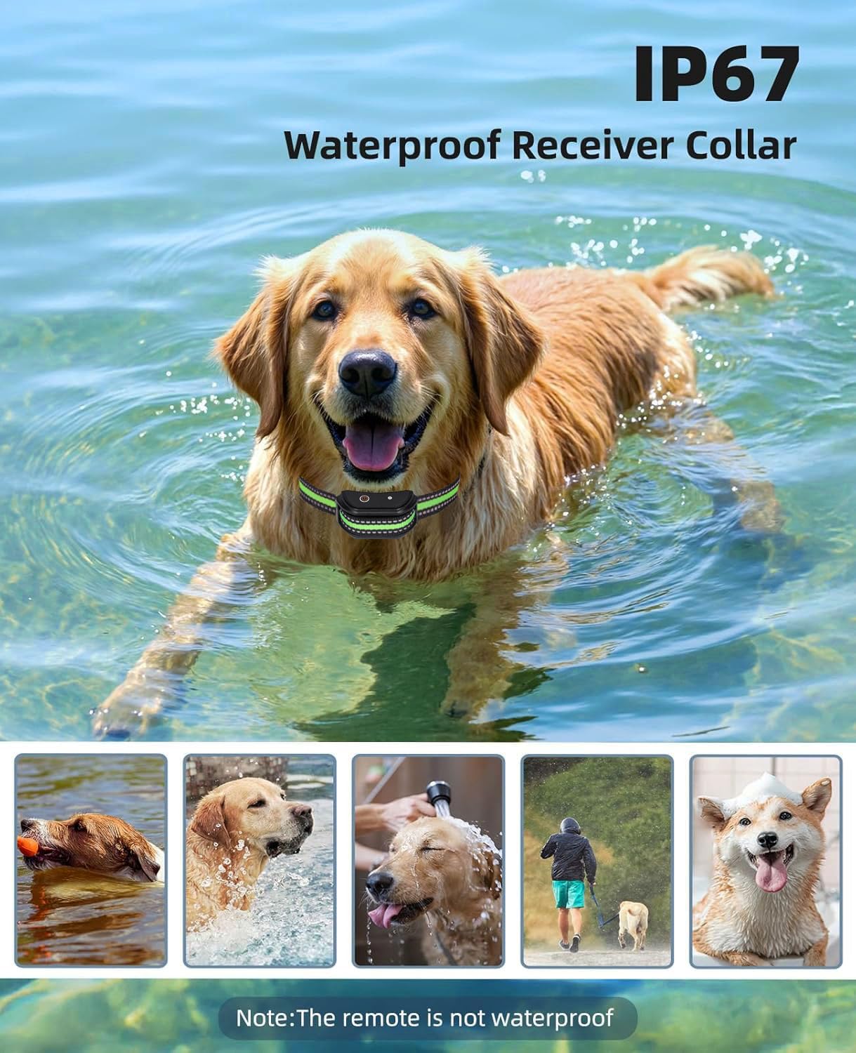 Collars Antiladridos -Collar de Adiestramiento para Perros, Conforme Nueva Ley Española de Bienestar Animal, Alcance 2000ft, Modos de Sonido & Vibración (1-8), Collar Impermeable para Todos los Perros