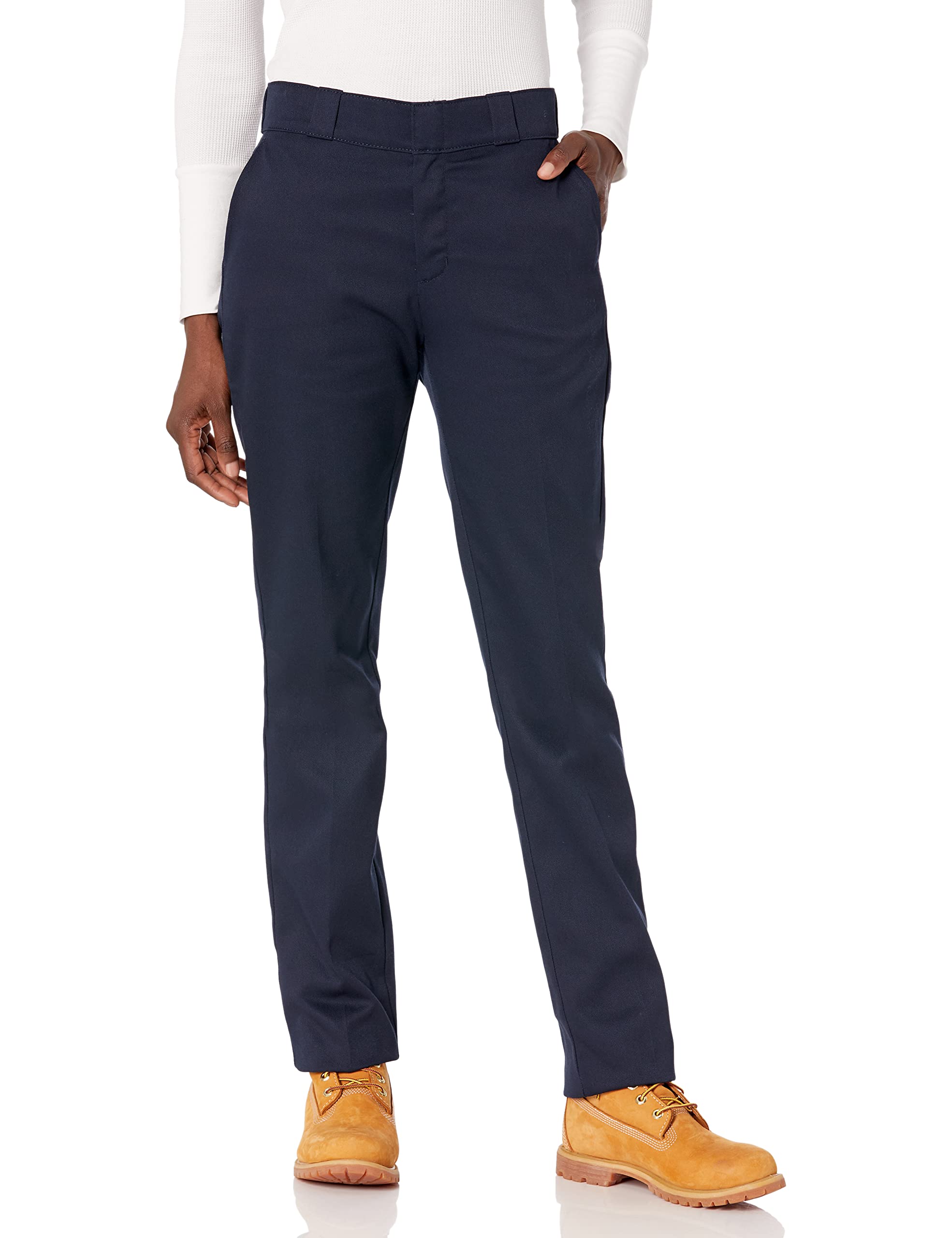 Photo 1 of *COLOR MAY VARY* Dickies Women's Flex Slim Fit Work Pants 4 Dark Navy