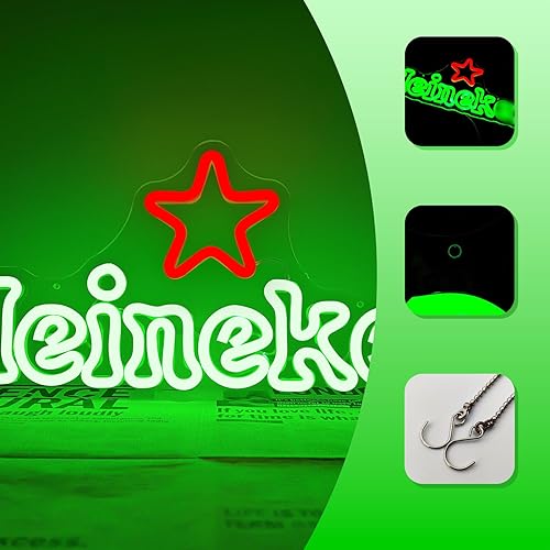 Miniatura 7 de Letreros de neón de cerveza regulables con luz de neón para el hogar, bar, letreros de cerveza de neón para decoración de pared, tienda de cuevas de