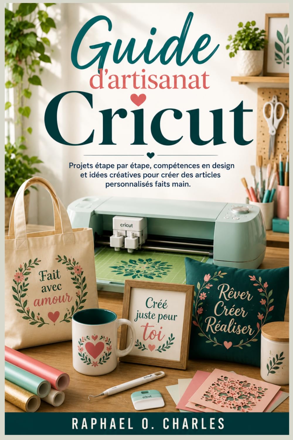 Guide d'artisanat Cricut: Projets étape par étape, compétences en design et idées créatives pour créer des articles personnalisés faits main