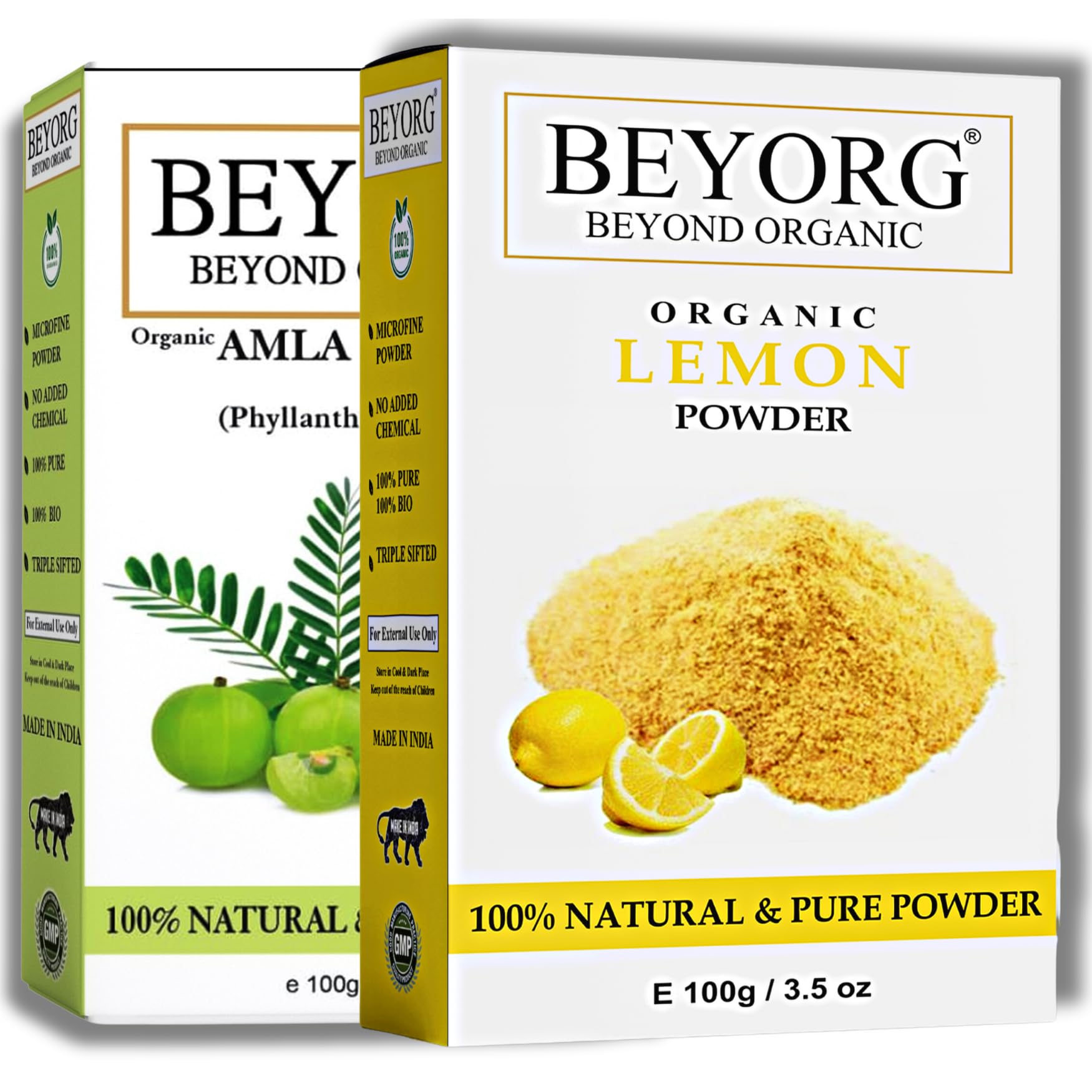 Amla Powder And Lemon Peel Powder For Dark & Healthy Hair Naturally Shine Natural, Hydrates & Nourishes Hair & Skin - 200g-image-42