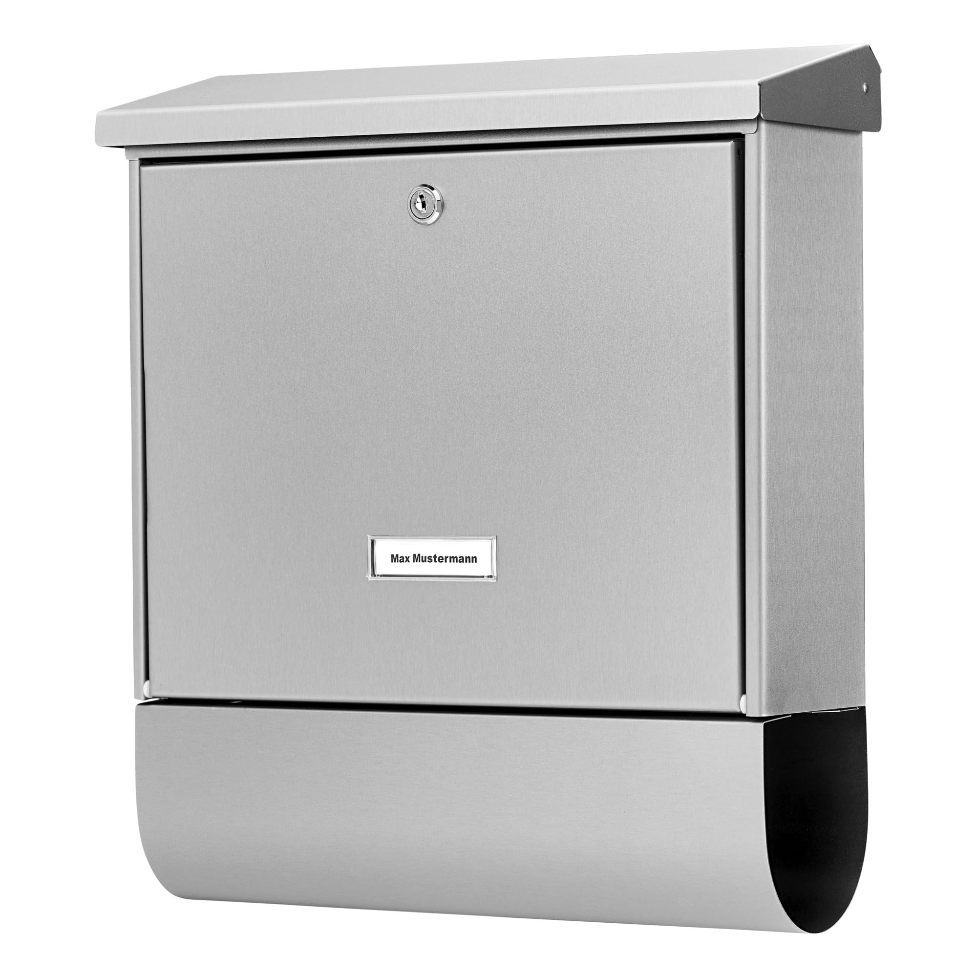 Burg-Wachter Grey Burg-Wächter, Mailbox Set With Newspaper Holder A4 Letter Slot, Galvanized Steel, Inoxstar 4730 Ni