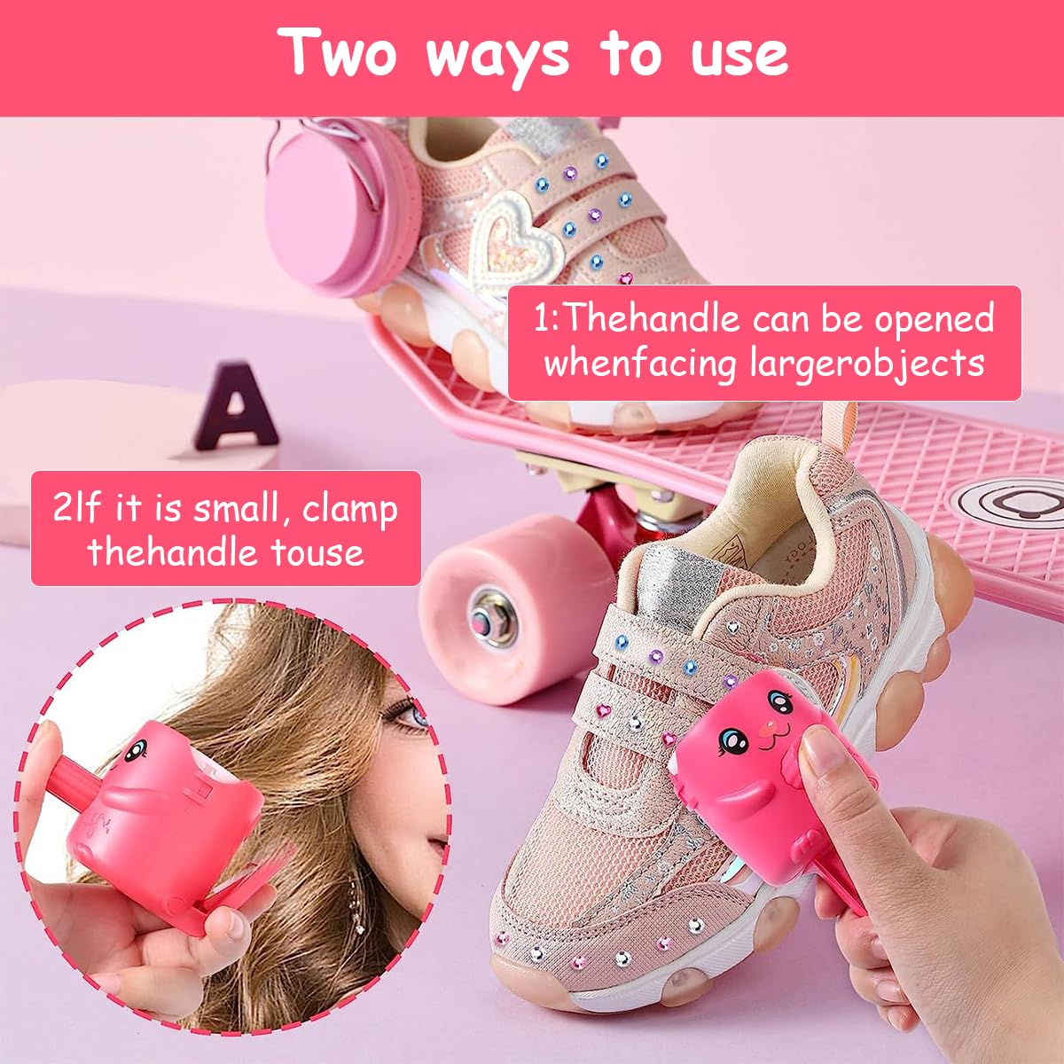 PATPAT Hair Gem Stapler for Teen Girls, 12 Pcs Kit, 120 Colour Pieces 4