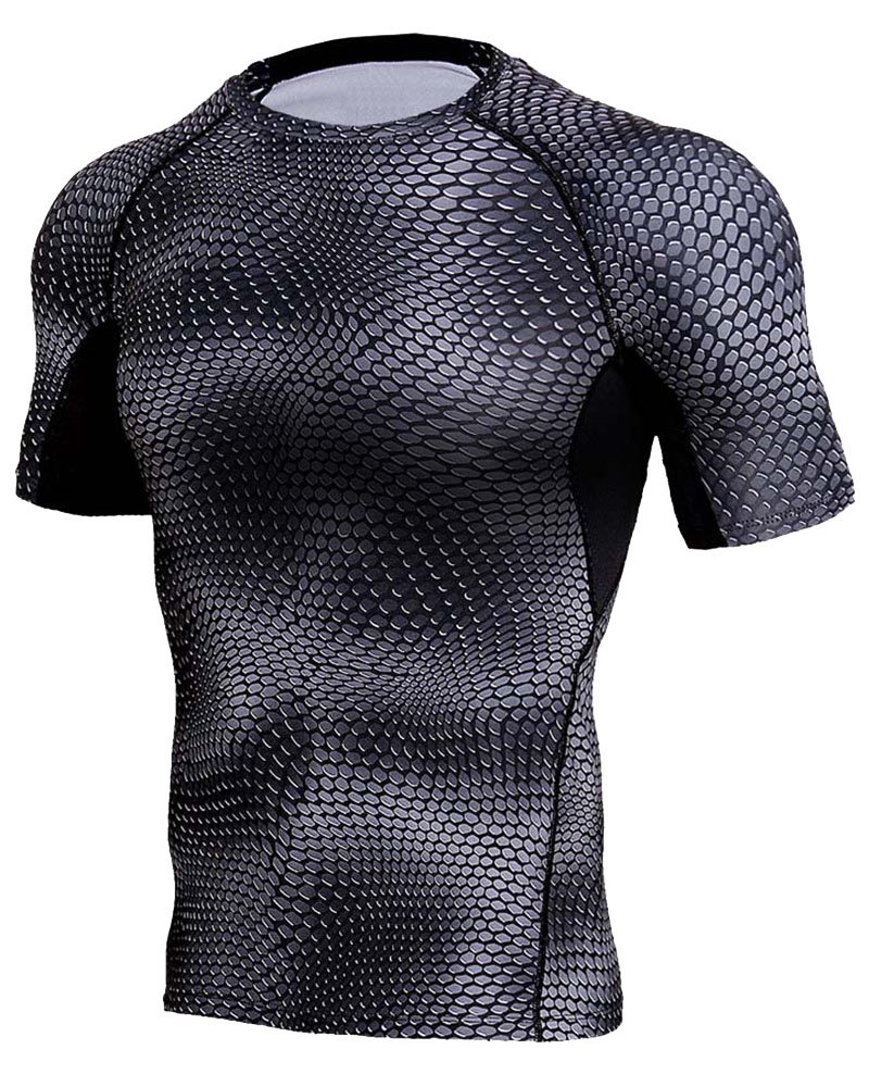 Men's Short Sleeve T-Shirt Training Top Snake S