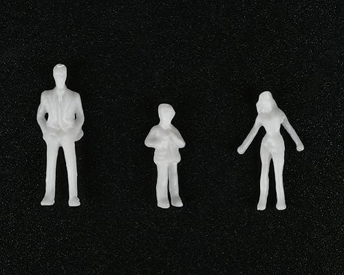 Miniatura 5 de DS. DISTINCTIVE STYLE Figuras sin pintar a escala 1100 100 piezas surtidas poses en miniatura para diseño arquitectónico, proyecto de decoración de