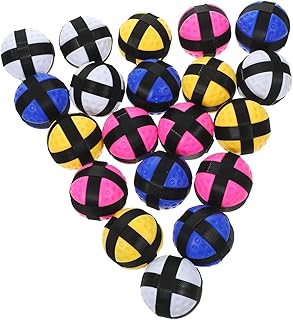 Gogogmee 20Pcs Bolas Pegajosas Engraçadas Bolas Pegajosas De Parede Mosquetão Bolas Pegajosas Acessórios Bolas Pegajosas Que Para O Teto Suprimentos De Jogo Jogo De Dardos Bolas Pegajosas