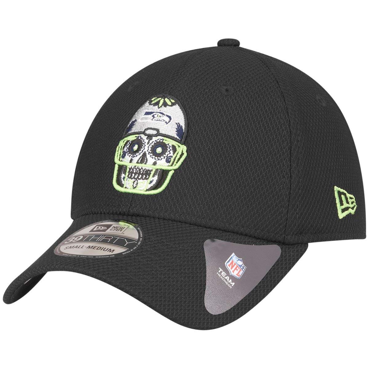 New Era 39Thirty Diamond Cap - Sugar Skull Seattle Seahawks - L/XL