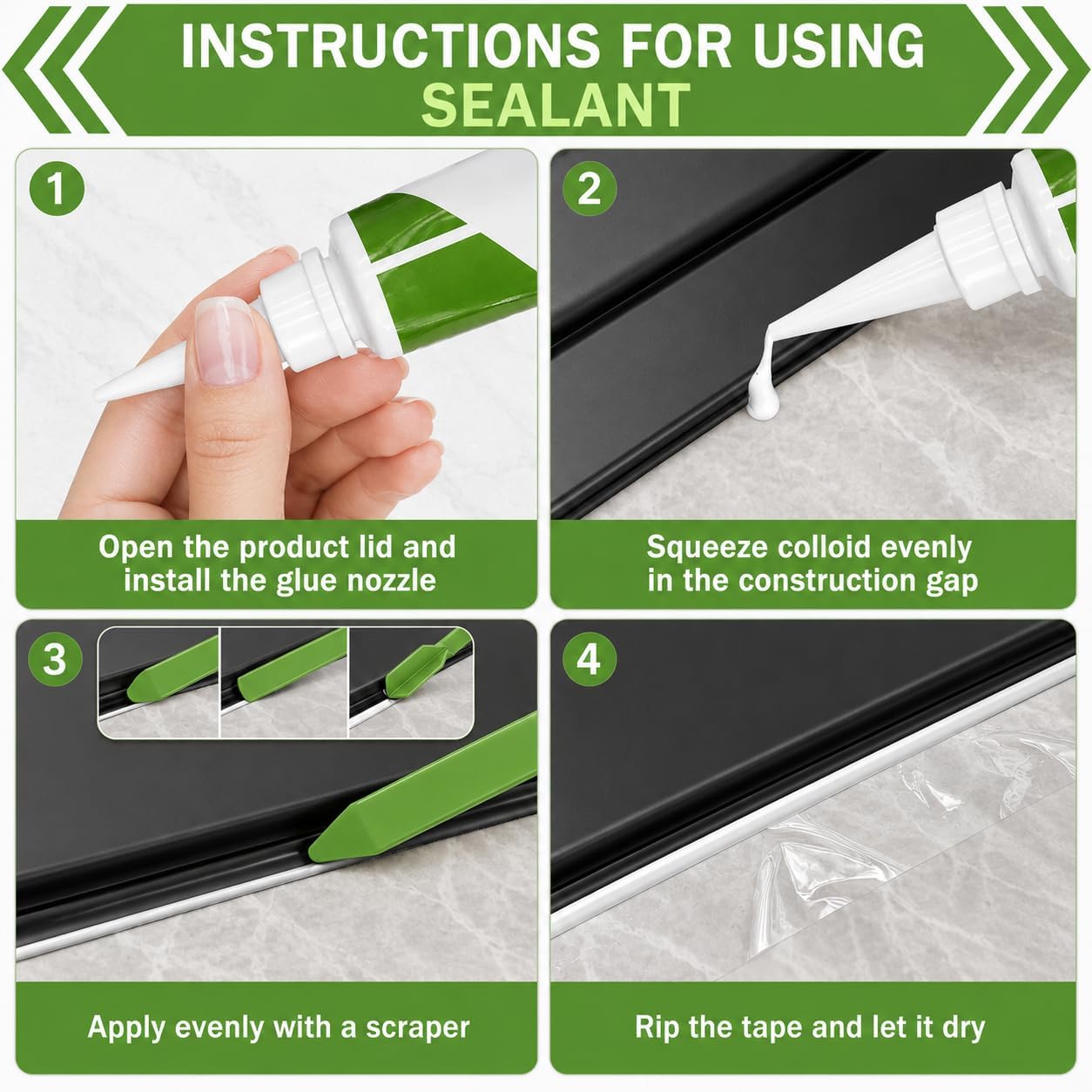 Yuleimy 30” Slide-In Range Rear Gap Filler Kit, Universal 3-Sided Stove Gap Cover Between Cooktop and Wall, Aluminum Cooktop Trim Kit for Behind Stove Gap, Range Rear Gap Filler Strip, Black