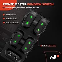 Vista 3 de A-Premium Master - Interruptor de elevalunas eléctrico para lado del conductor compatible con Ford F-150 2004-2008, Expedition 2003-2006, Crown