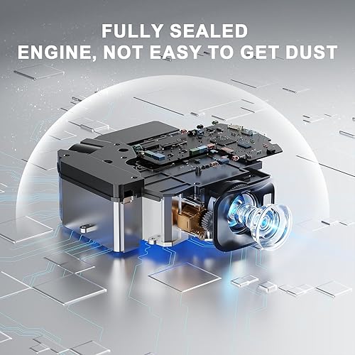 Miniatura 3 de Enfoque automático Proyector Himovies con Wifi y Bluetooth 1080P Full HD, corrección vertical automática 50 Proyector portátil con trípode,