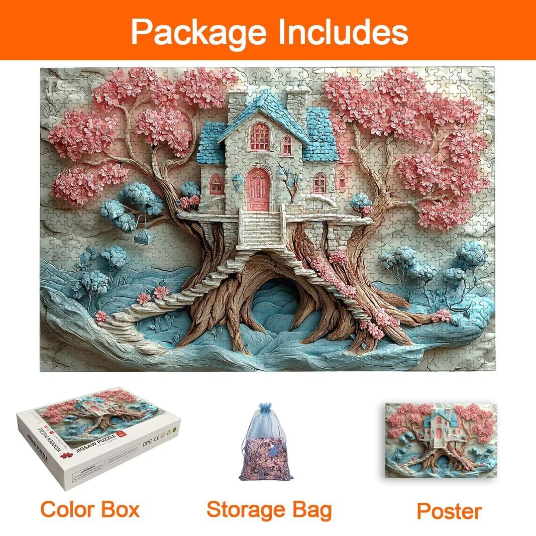 Puzzle Flores de Cerezo, Puzzle 3000 Piezas, Rompecabezas para Regalo -8124