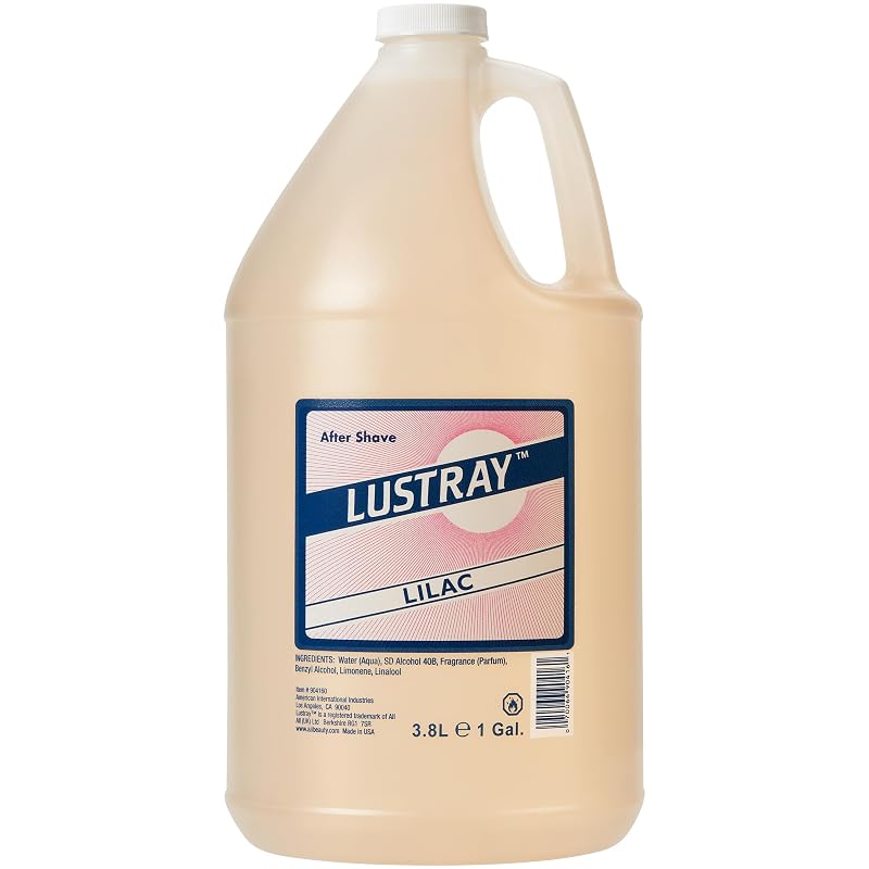 Clubman Lustray Lilac Loção pós-barba com fragrância de lilás, 3,79 L