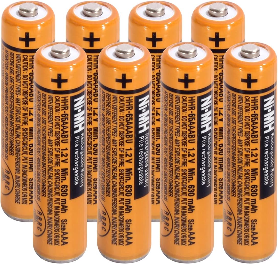 Amazon Basics 8Pack Rechargeable AAA NiMH HighCapacity