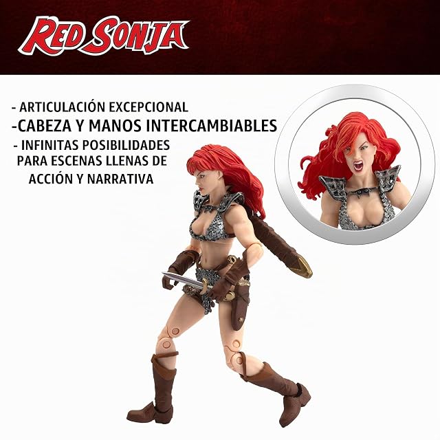Foto 5 de 6 de Boss Fight Studio Figura de acción Hero H.A.C.K.S. Red Sonja