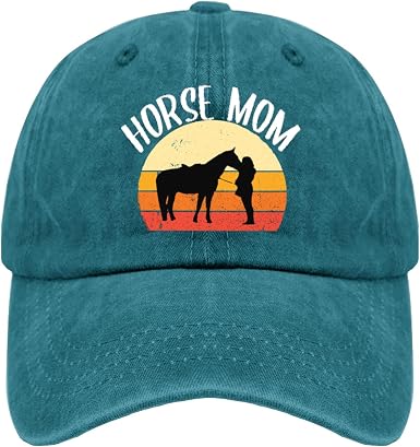 Cowboy Dad Hats Retro Horse mom 