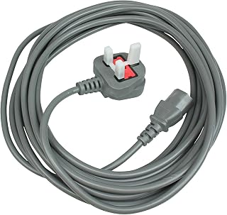 First4spares Power Lead/Mains Cable for Nilfisk G90 GM 80 Vacuum Cleaners (UK Plug, 2 Pin Lead, 7 Metres)