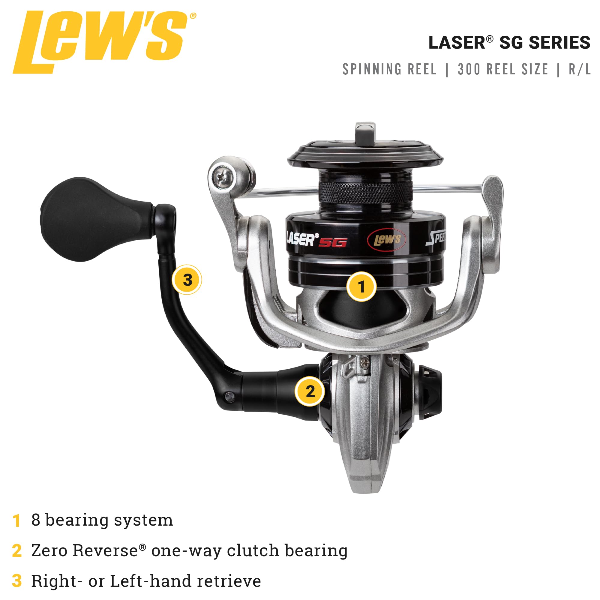 Amazon | Lew's (LSG300AC) レーザーSGスピードスピン スピニング