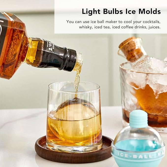 Molde de silicona para bolas de hielo redondas 2.4 in miniatura 6