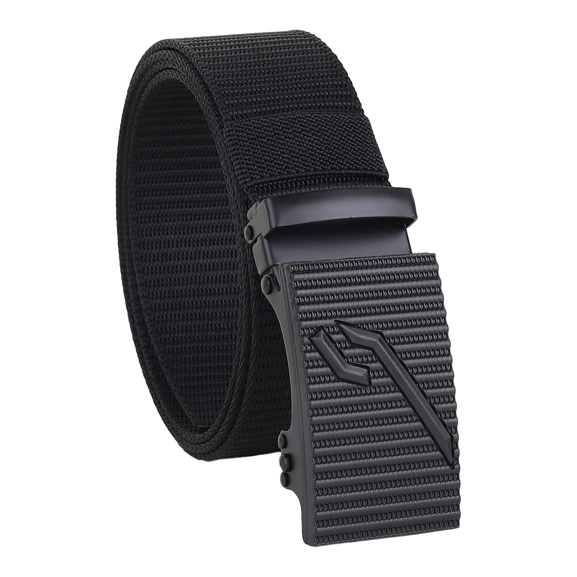 sunshopping Men’s Causal Nylon Woven Fabric Auto-lock buckle Belt With No Holes (BAG-69-BL)-picture-37