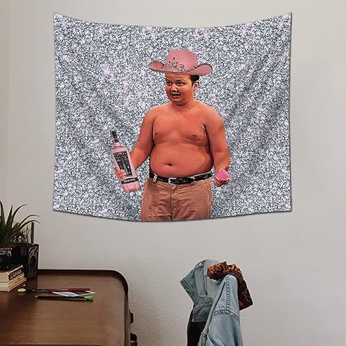 Miniatura 5 de EWRITN Gibby Mobbin Or What Tapiz, divertidos tapices colgantes para dormitorio, fiesta, telón de fondo, decoración del hogar para sala de estar y