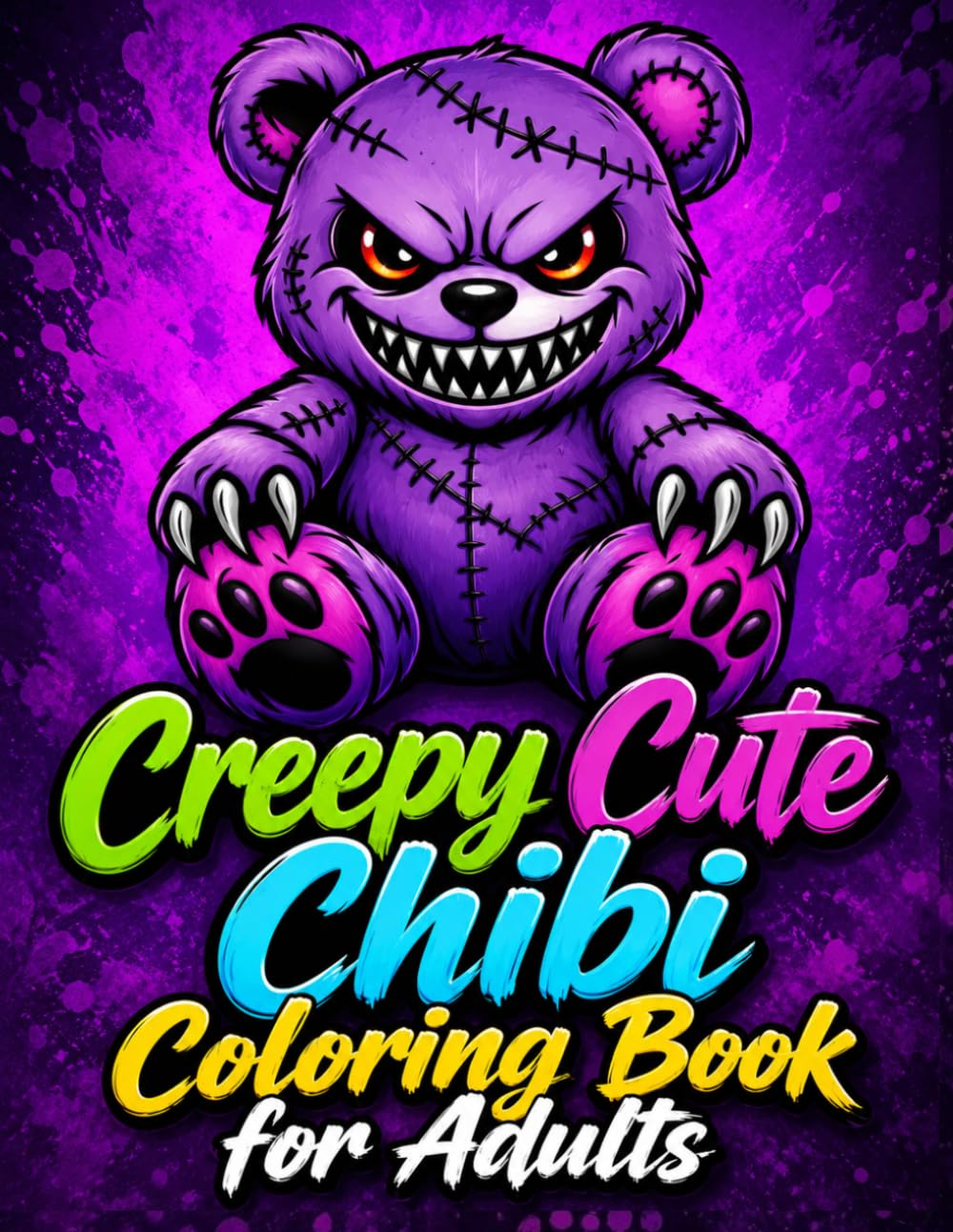Creepy Cute Chibi Coloring Book for Adults: Adorable Horror Characters, Haunted Dolls, Skeletons, Ghosts, Witches, Monsters, Pumpkins and Other Spooky Fantasy Designs