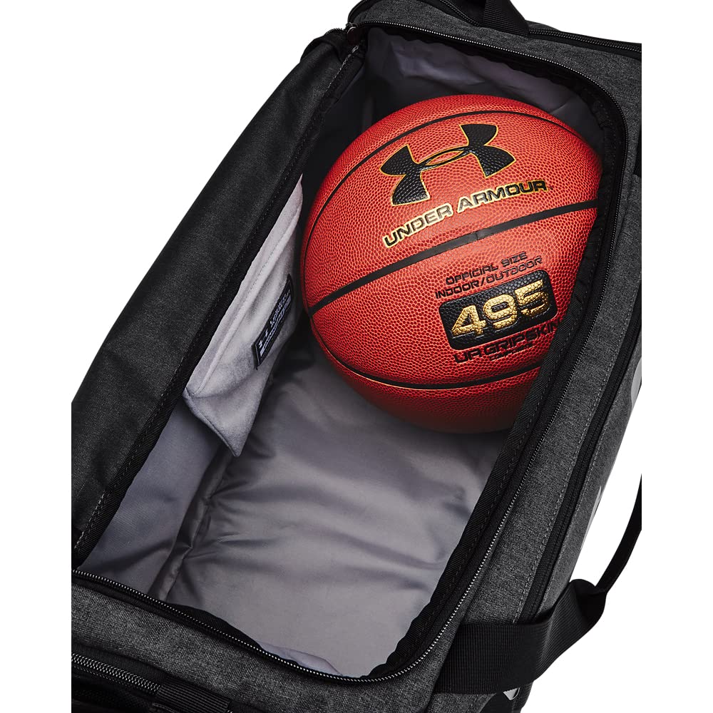 Under Armour Unisex Undeniable 5.0 Small Duffle Bag - Black Medium Heather / Black / Metallic Gold - Small