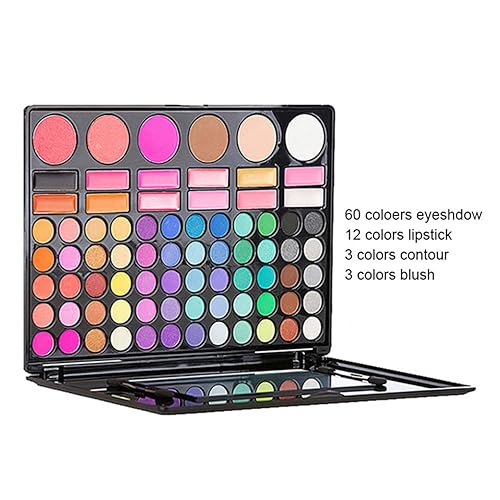 Miniatura 5 de Pure Vie Professional 78 Colors Cream Concealer Camouflage Makeup Palette Contouring Kit - with 12 Lip Gloss, 60 Eyeshadow and 8 Concealer - Perfect