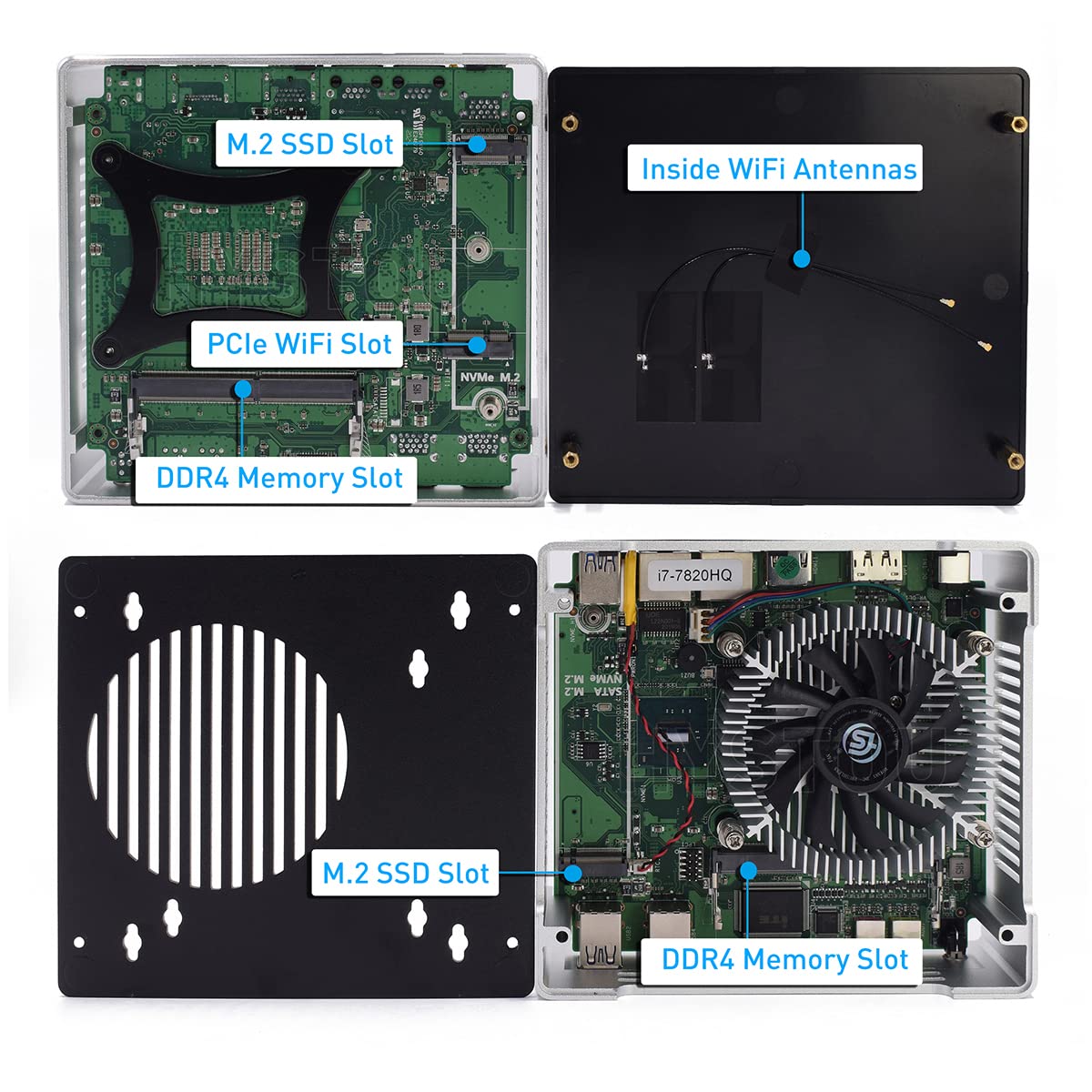 Mini PC Core i9 10880H Windows 11, Computador de Mesa, Processador