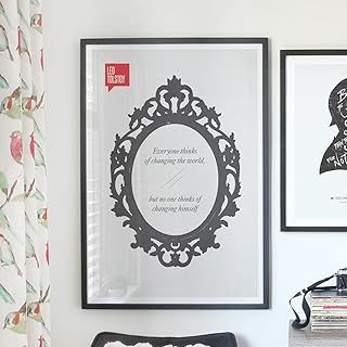 Poster Quote, Literary Quote, Art Print, Minimalist Poster, Quote, Illustration, Minimalist Quotation Print - Leo Tolstoy