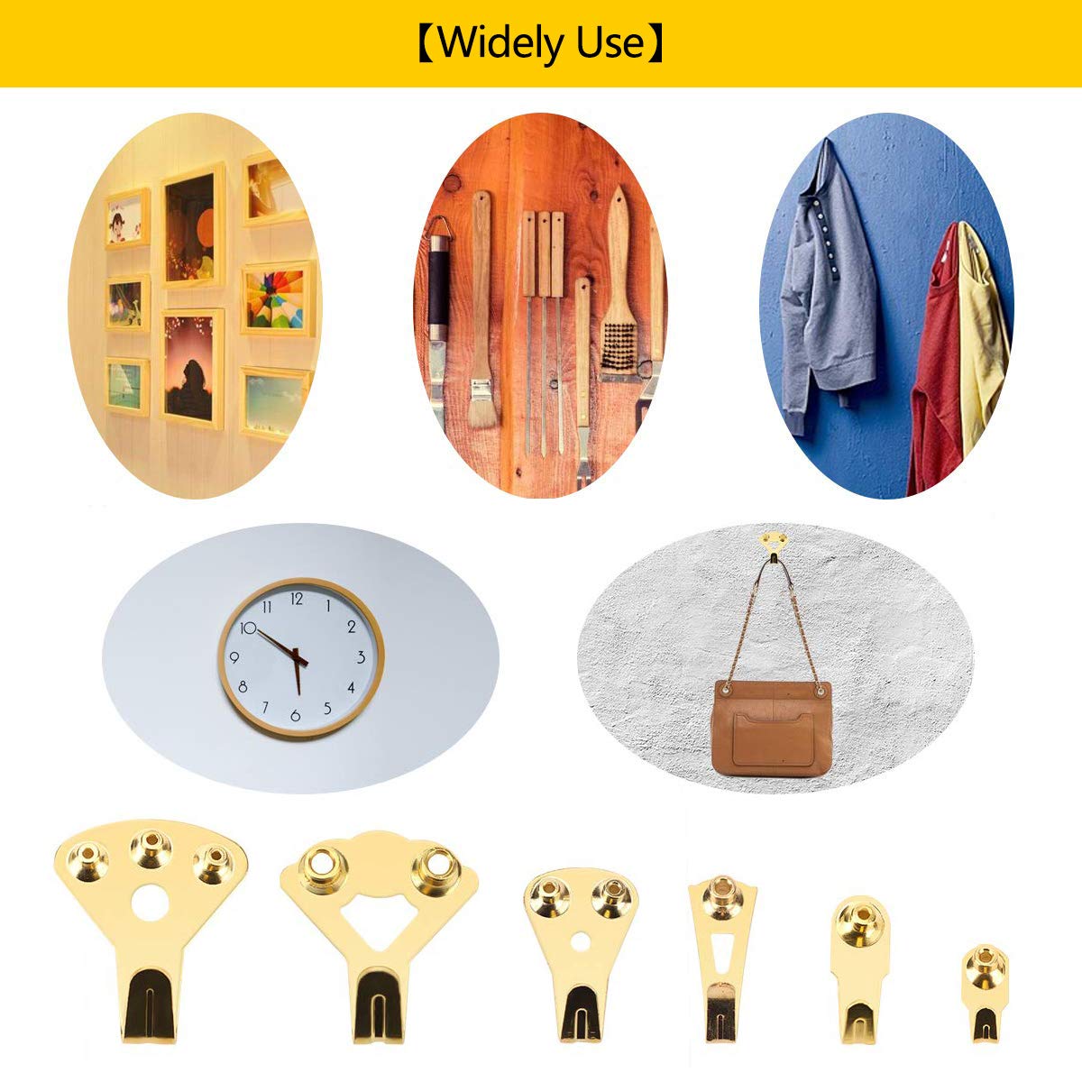 UKCOCO 10 Set Gancio Per Binario Per Quadri Kit Per Appendere Quadri Con Filo Kit Per - Foto 12