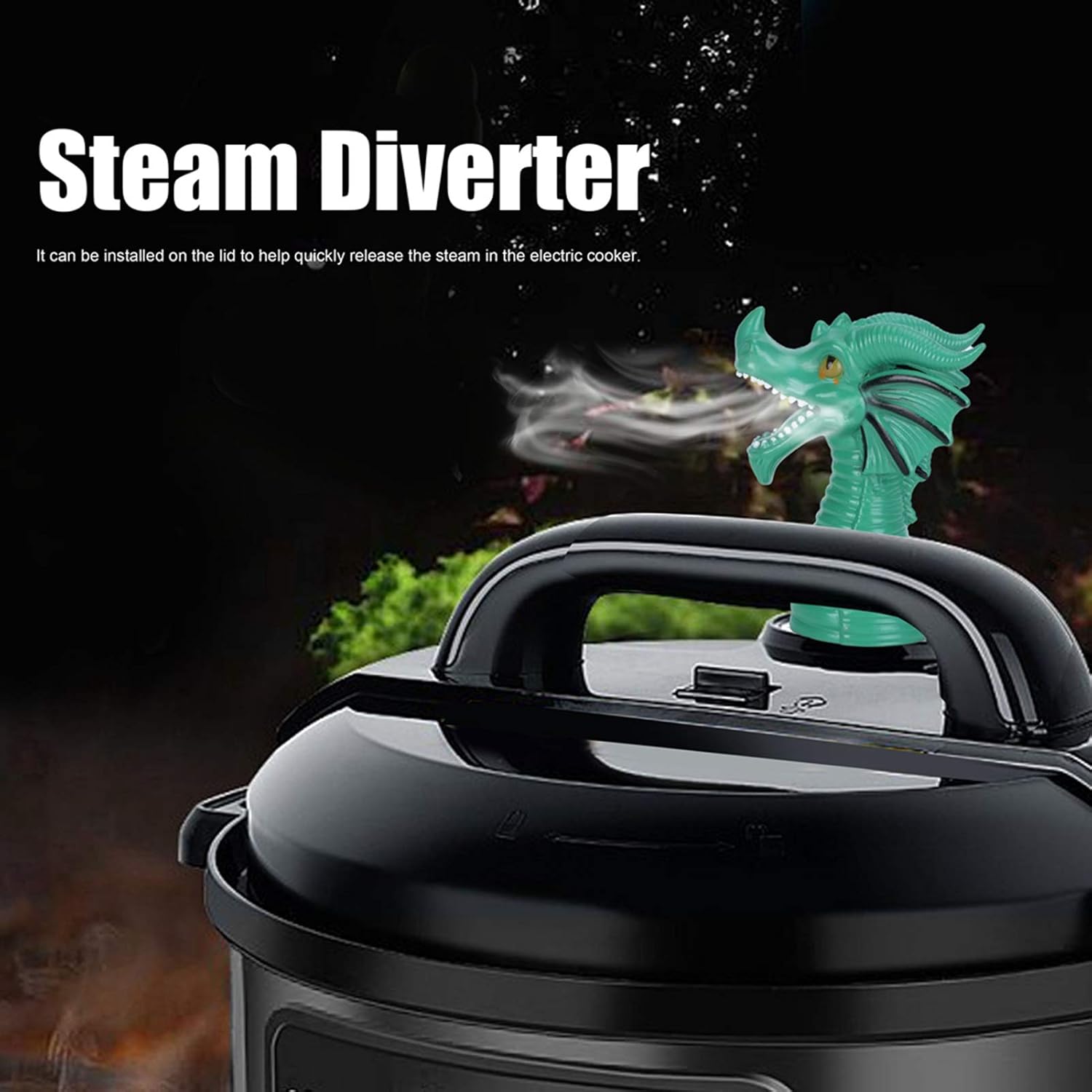 FireBreathing Dragon Steam Diverter Silicone Steam Release Diverter