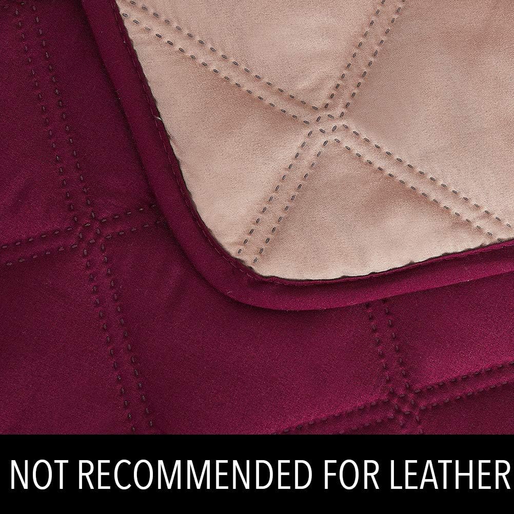 RHF Diamond Sofa Cover, Couch Cover, Couch Covers for 3 Cushion Couch, Couch Covers for Sofa, Sofa Covers for Living Room, Couch Covers for Dogs, Couch Protector(Sofa:Merlot/Latte)