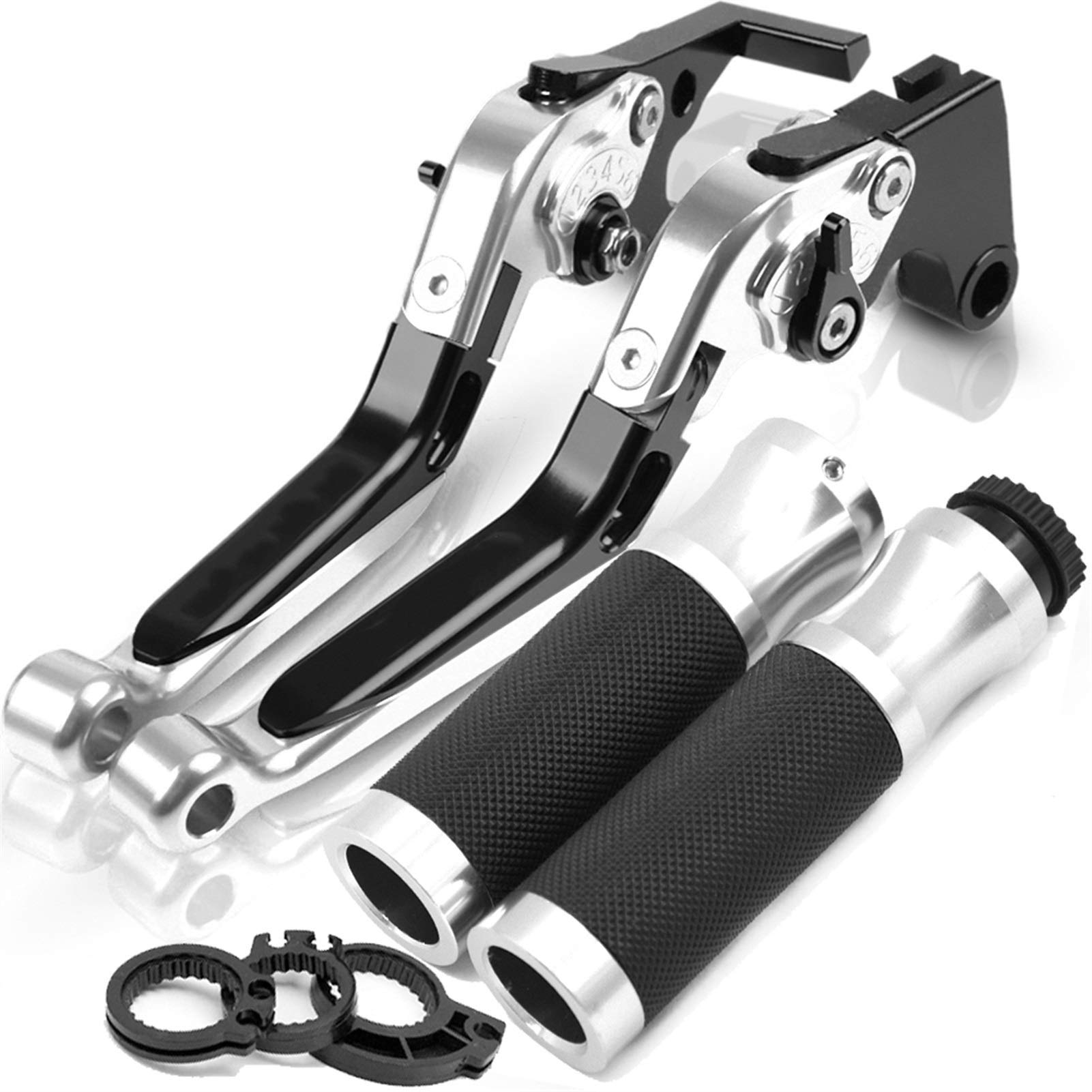 Manopole Della Leva Della Frizione Del Freno Del Motociclo CNC Per KAWASAKI ZZR600 ZZR 600 1990 1991-1997 1998 1999 2000 2001 2002 2003 2004 Leva Della Frizione Del Freno (Colore : N)