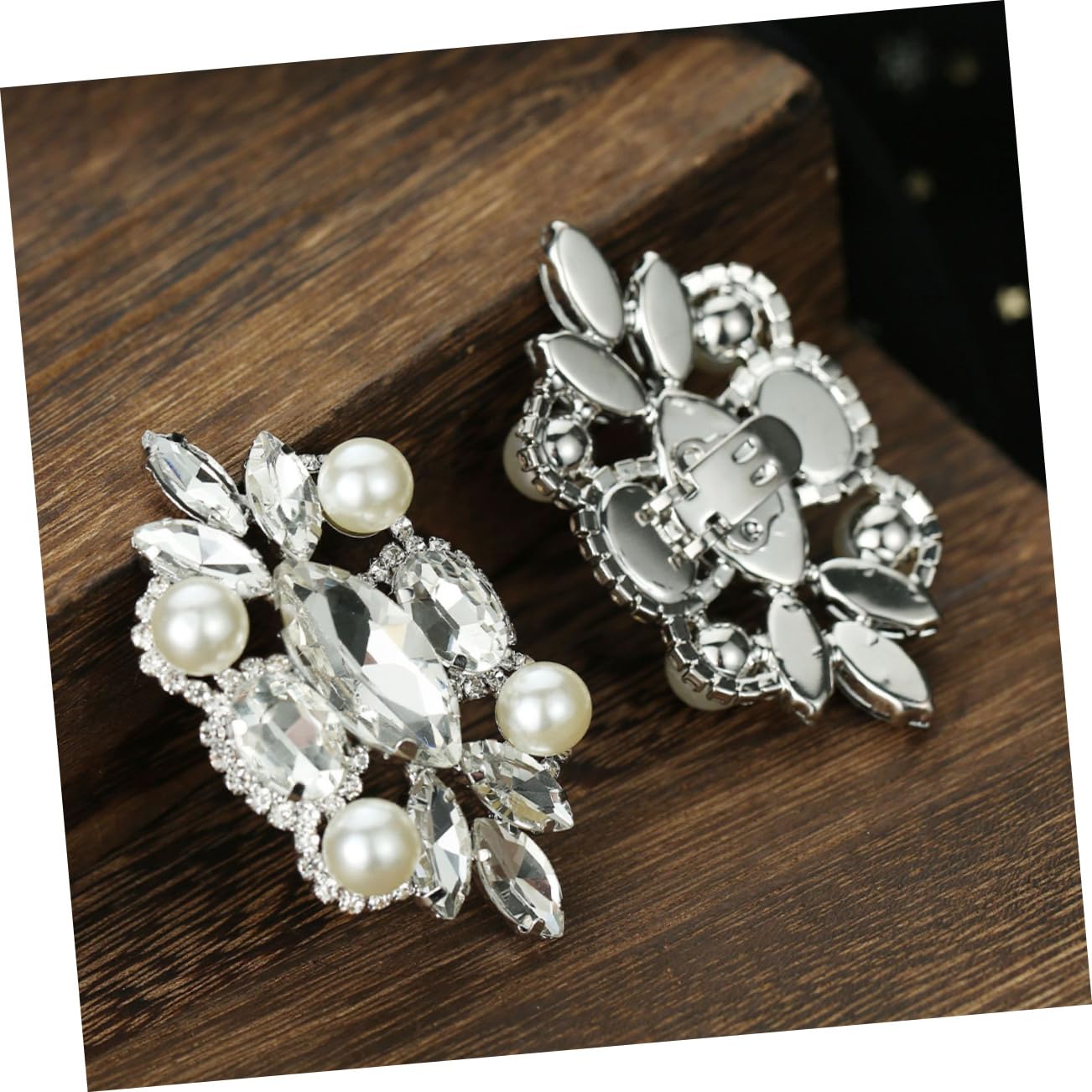 PACKOVE Fibbia Per Scarpe Da Sposa Fermagli Per Scarpe Strass Scarpa Ornamenti Nuziali Ciondoli Per Di Perle Ornamenti Di Perle Fermagli Per Fibbie Per Addominali