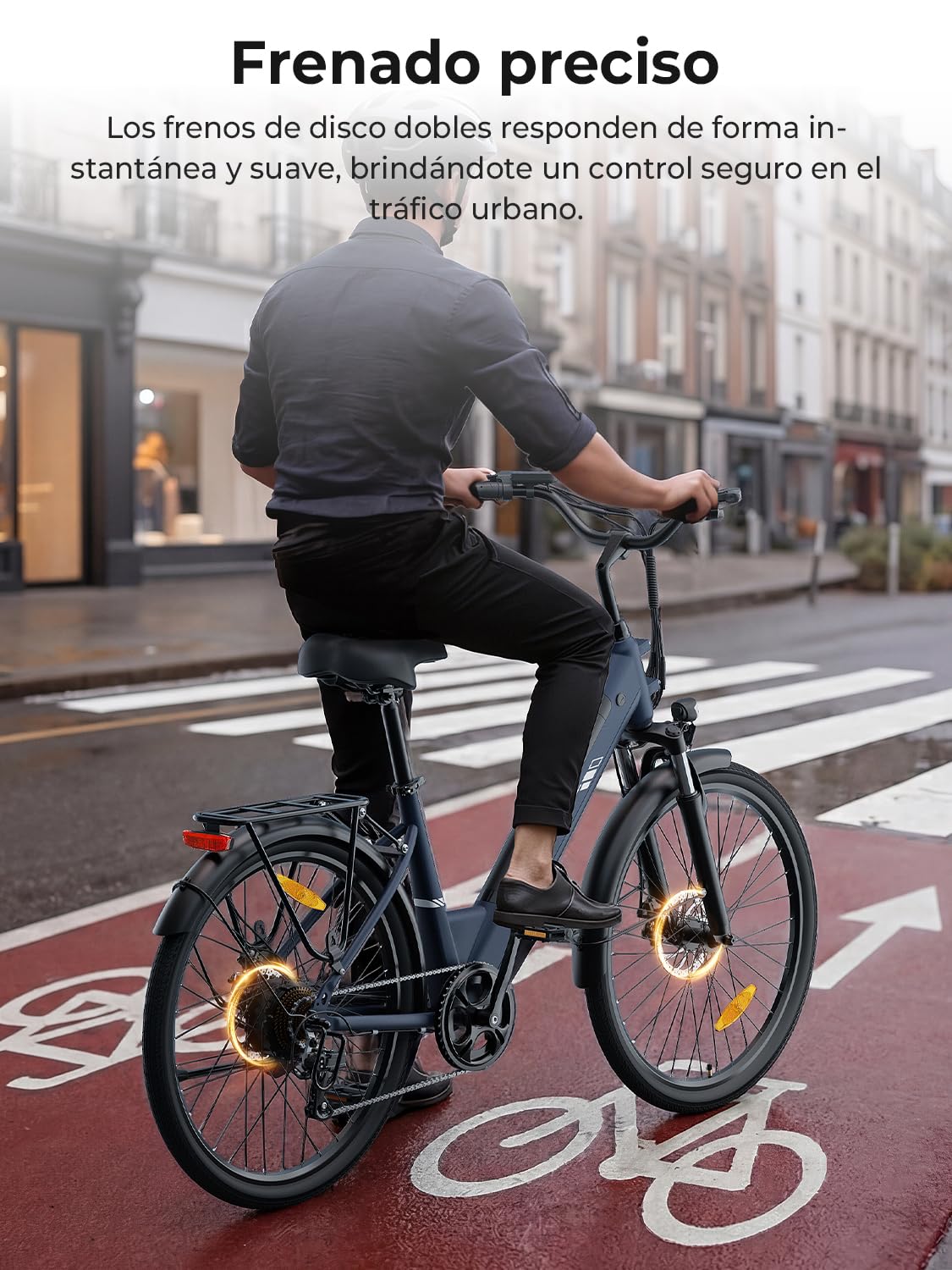 Touroll Bicicleta eléctrica, J1/J2 ST, Autonomía de 100km, Motor 45 NM, 15.6Ah Batería Desmontable, Bicicleta de montaña eléctrica