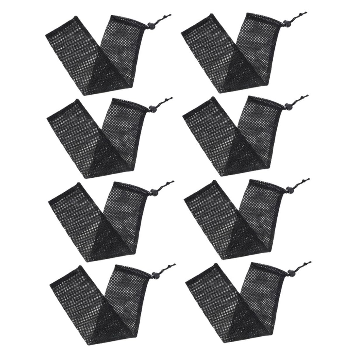 Sosoport 40pièces Alimentateurs Maille pour Oiseaux De Nourriture à Tirage Accessoire Pratique pour Oiseaux Jardin Noir