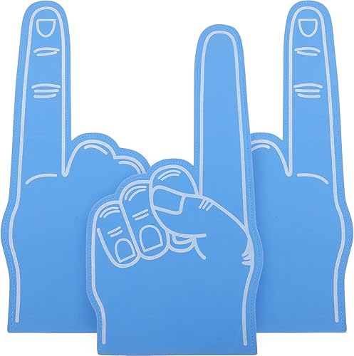 Miniatura 9 de Sosoport Dedo gigante de espuma de 18 pulgadas 3 piezas de espuma número 1 de Youre para animar a mano para todas las ocasiones deportivas. Colores