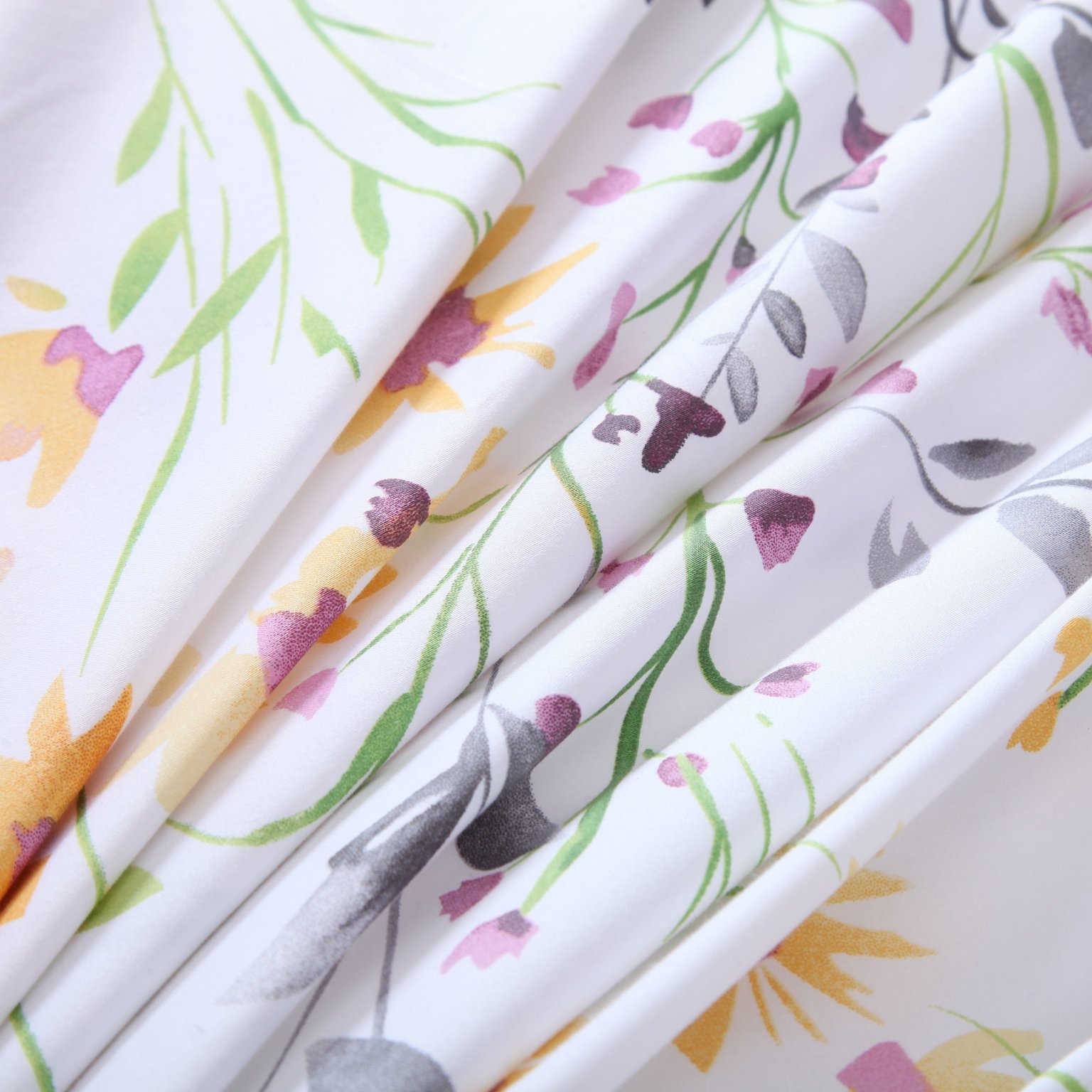 Brandream Luxus-Bettwäsche-Set, Blumenmuster, Queen-Size-Bettwäsche, weich