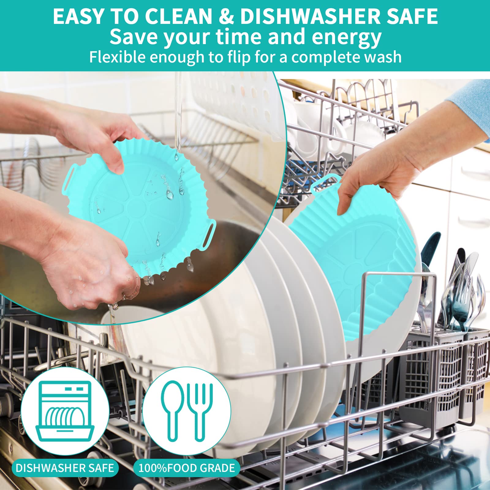 Lot De 4 Patins En Caoutchouc De Qualité Supérieure Pour Friteuse