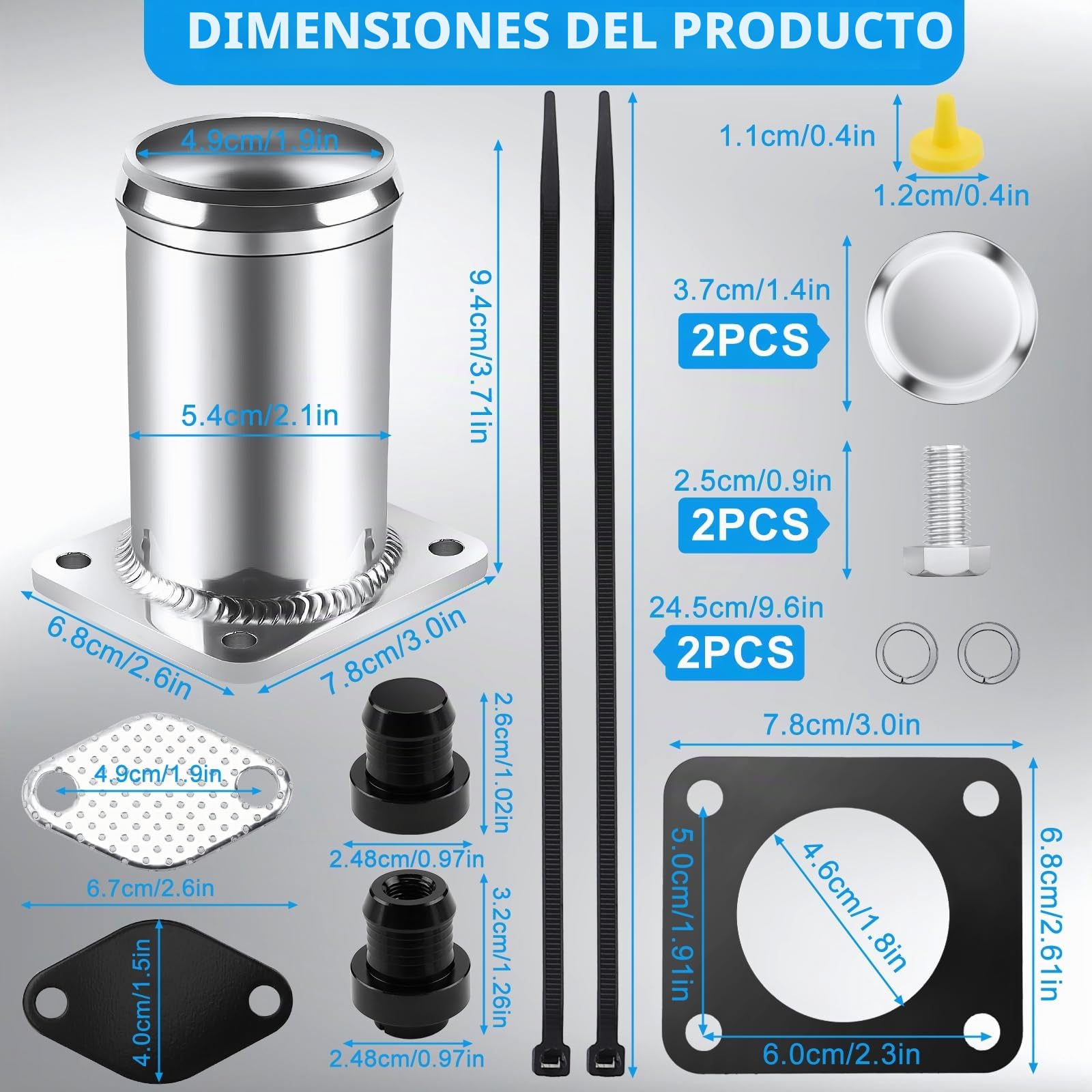 KAOLALI Kit de extracción de válvula EGR compatible con 3 E46, 5 E60, E61, 7 E65, kit de extracción de válvula EGR para X3 E80, X5 E53 con motores 3.0 M57N, 1171778999, 1117804379