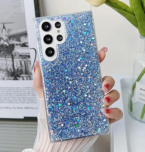 Funda para Samsung Galaxy A13 5G a la moda para mujeres y niñas, diseño con purpurina brillante, delgada, bonita, brillante, elegante, suave,