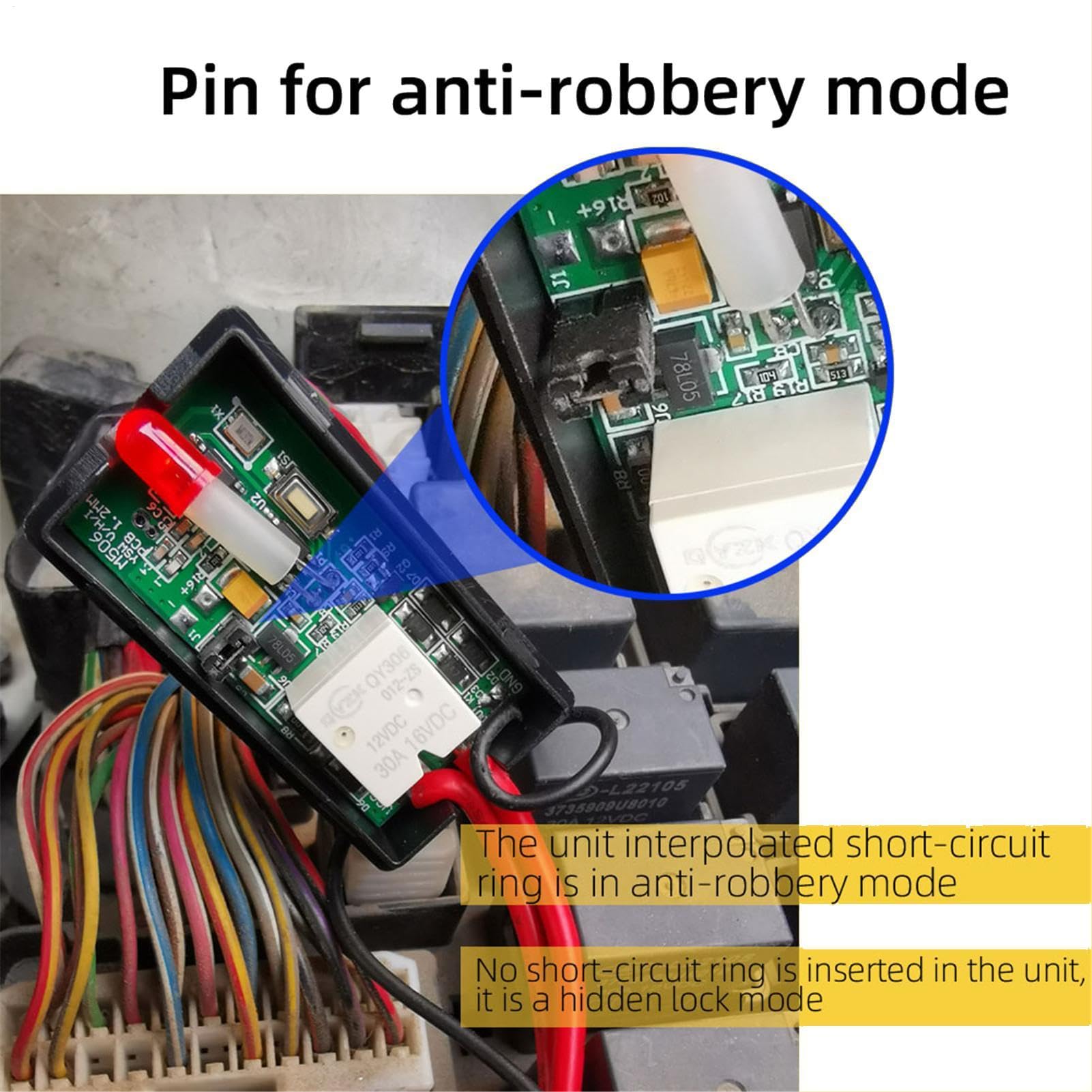 de inmovilización de automóviles - Antirrobo electrónico, antirrobo