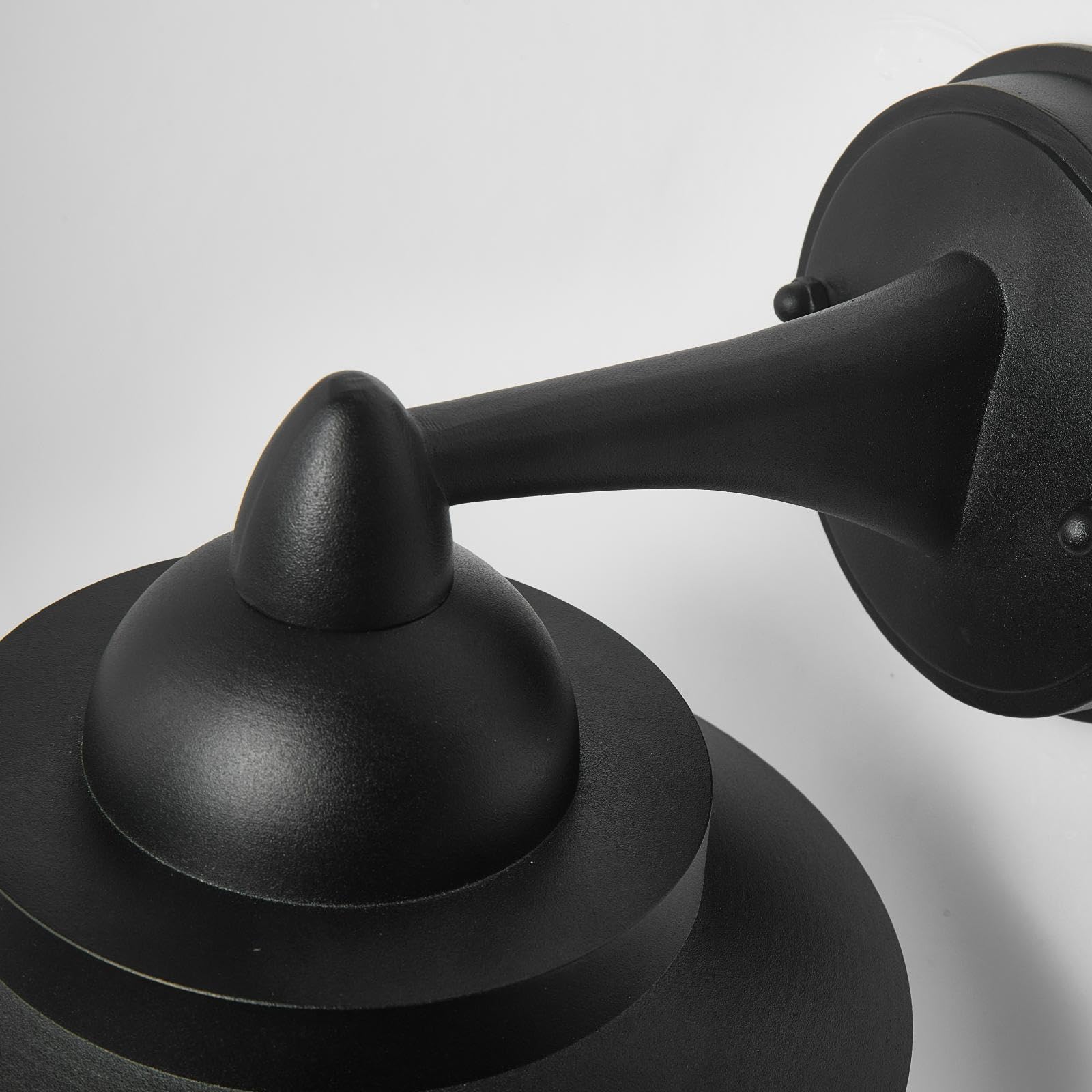 HARPER LIVING applique da esterno, lampada da parete per esterni E27 alimentata a rete con paralume trasparente, IP54 resistente alle intemperie, in alluminio pressofuso, lanterna da esterno retrò
