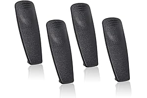 4-Piece Walkie Talkie Clip Replacement for Select Motorola Models (RLN6307 RLN6307A)