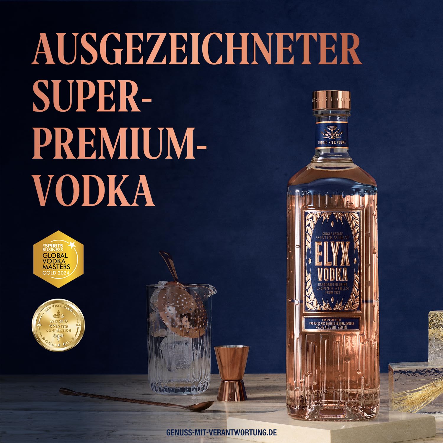 Absolut Vodka Elyx Premium-Vodka 0,7 l