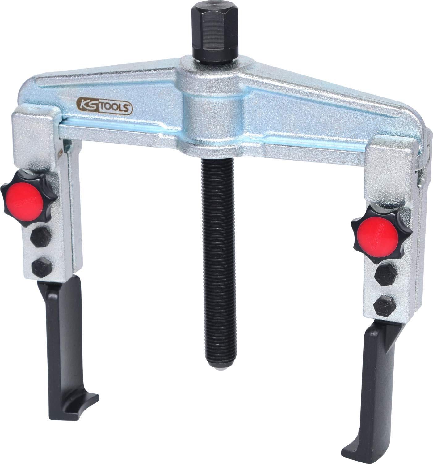 KS Tools 620.0015 Quick Adjustment Universal 2 arm Puller Set including Narrow and Extended Legs, 25-130 mm, 120 mm