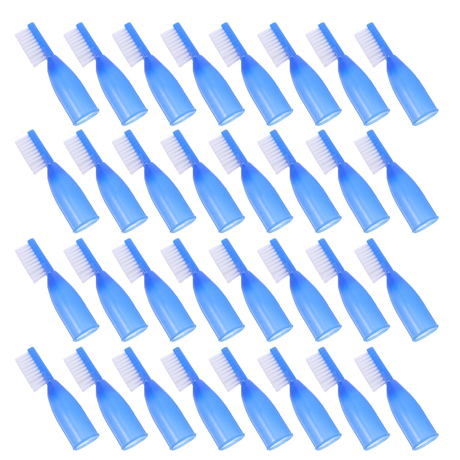 Spazzolino da Denti di Sicurezza Monouso Setole Delicate in Pbt Blu Impugnatura Ergonomica Antiscivolo per Adulti Confezione da 100 Pezzi per Uso in Prigione Ospedali e Viaggi