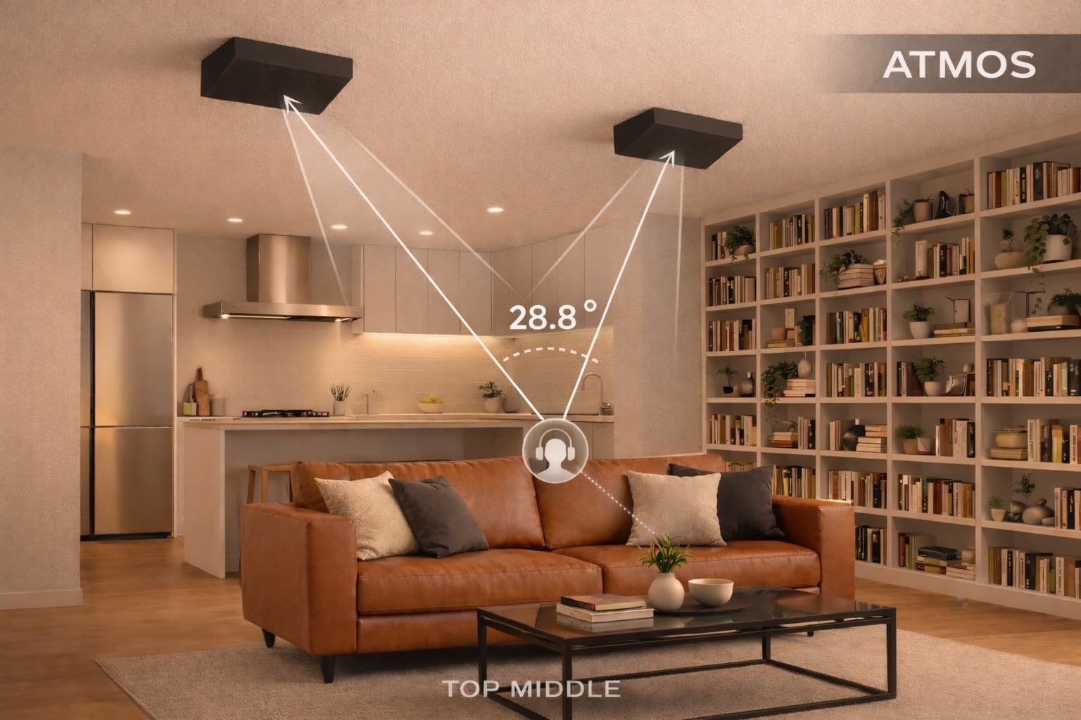 Dynavoice Magic FX-4 Negro – Altavoces Surround para Cine en Casa (Pareja), Montaje en Pared o Techo, Compatibles con Dolby Atmos.