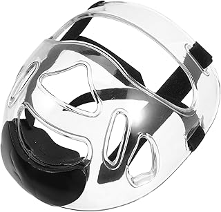 HONMEET Máscara Transparente Máscara De Taekwondo Máscara Clara Capacete De Sparring Para Boxe Sparring Guarda Principal Equipamento De Proteção Combinação Capuz Escudo De Sparring Pp